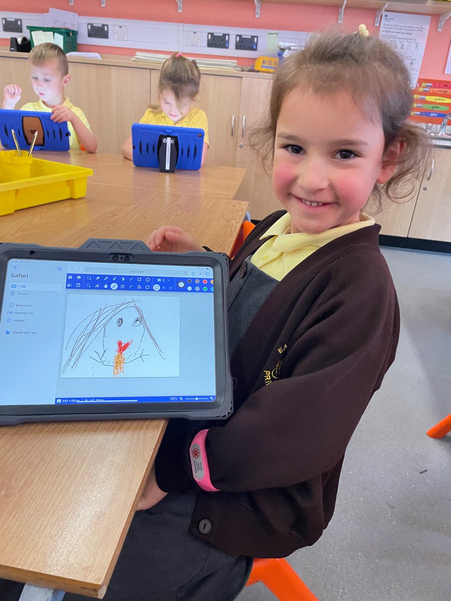 EastfieldPSHull's tweet photo. 1SL have started their digital painting unit of work and have really enjoyed creating some draft portraits using technology #epscompute https://t.co/QWBr9xJwwZ