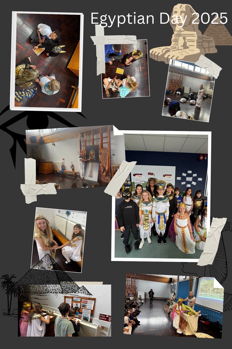 ManorWayPrimary's tweet photo. 🇪🇬 Class 5 had a fabulous time today stepping back in time to Ancient Egypt to consolidate their learning from the last half term . They experienced Egyptian life, the process of mummification and how it fits in with the world today. 🇪🇬 @HumphsH @WinAcadTrust #WATahistorian https://t.co/N8n08o430y