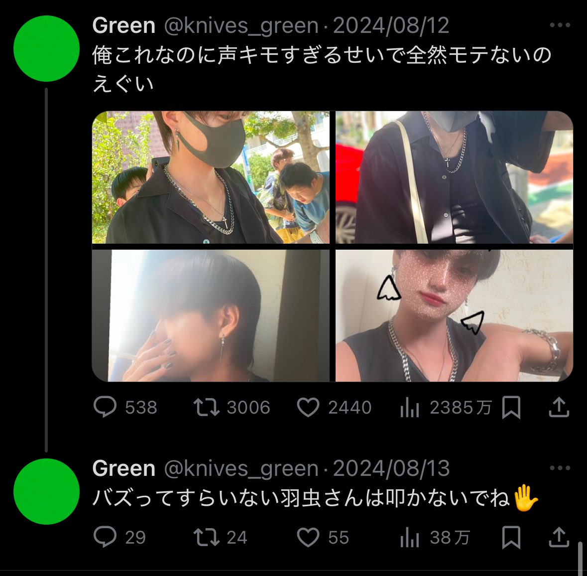 緑刃-零式-🟩🔪@新人歌い手代表 tweet media