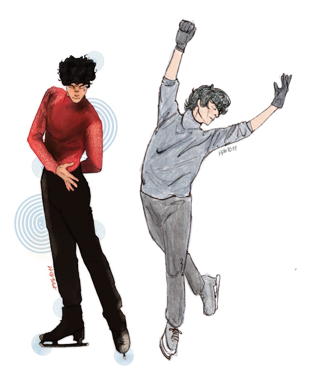 ppb1011's tweet image. aftg’s sport au #1: ice skating ⛸️ #tsc #jean