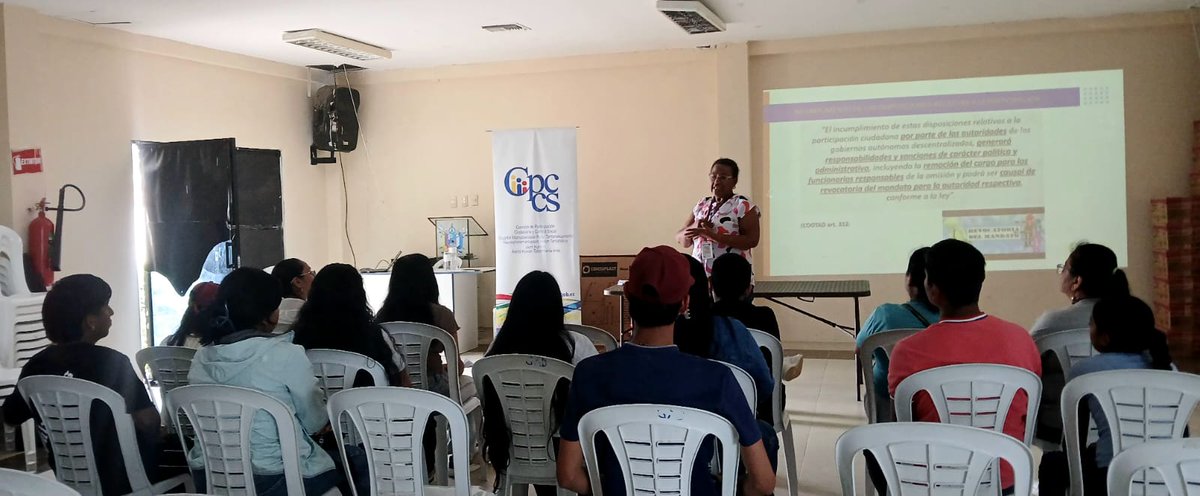 📌 #SantaElena En la Parroquia Anconcito del Cantón Salinas seguimos con la Escuela en Participación Ciudadana dirigida a jóvenes y líderes barriales
#ConsejoEnTerritorio