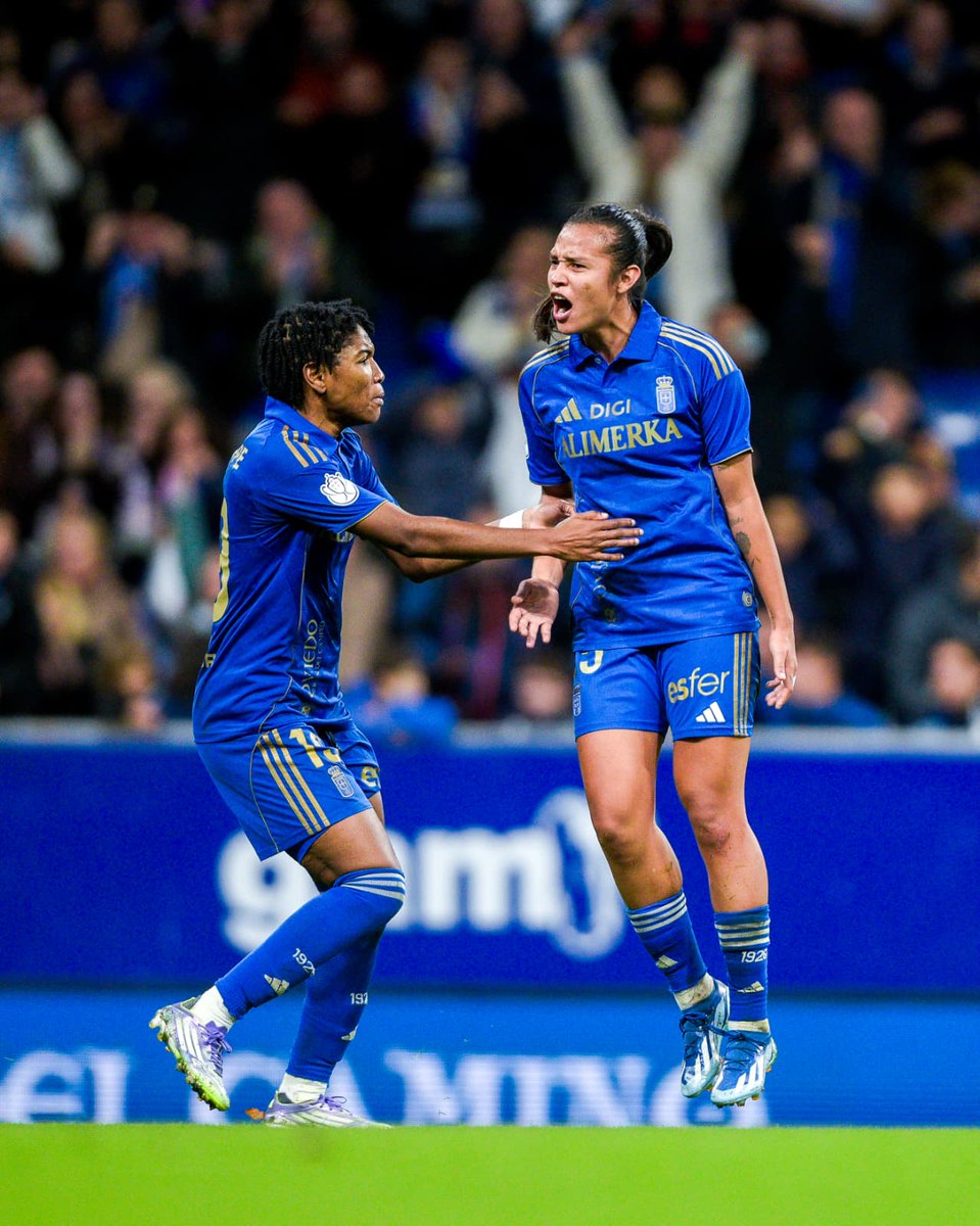 💙 ¡Grítalo, <a href="/stefsalaz13/">Stephannie Blanco</a>! 🤍

#CopadelaReinaIberdrola
#RealOviedoFemenino 🔵⚪