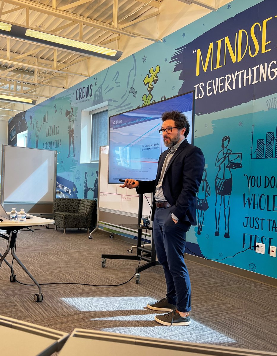 MicarePath's tweet image. MiCare Path CEO, Scott Laster and Senior Director of Communications and Investor Relations, Monte Clair Greer recently led a Customer Discovery and Target Audience Workshop at the UofM Crews Center for Entrepreneurship. We’re so grateful for the opportunity.