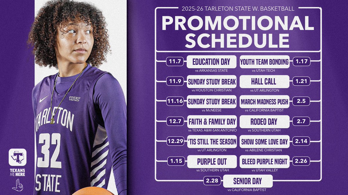 One more reason to get to the EECU Center! 🥳

Here’s our upcoming promotions! 

📰| tinyurl.com/2ds7satc