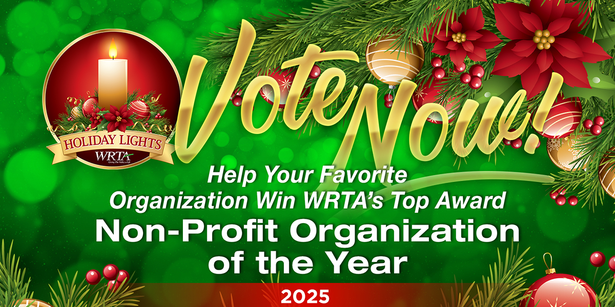 Vote For Holiday Lights Non-Profit of the Year and Help Your Favorite Win WRTA’s Top Award — WRTA is calling on all Valley residents to help select the 2025 Holiday Lights Non-Profit of the Year.  bit.ly/43g5vBa