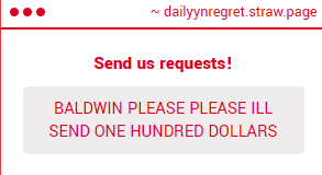 DAILY Y/N REGRETEVATOR tweet media