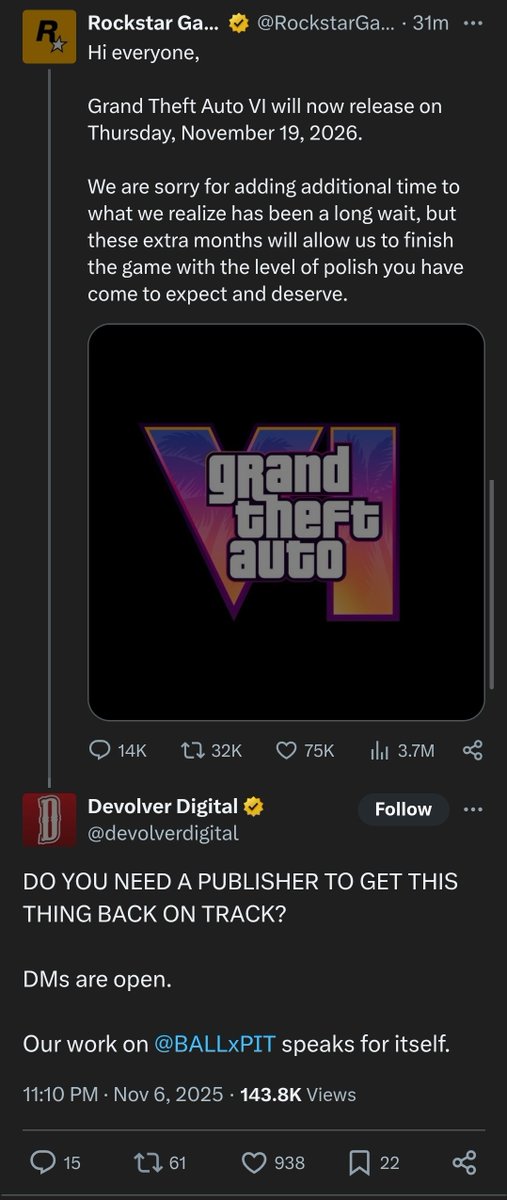 Pls <a href="/devolverdigital/">Devolver Digital</a> help them do the PC release too