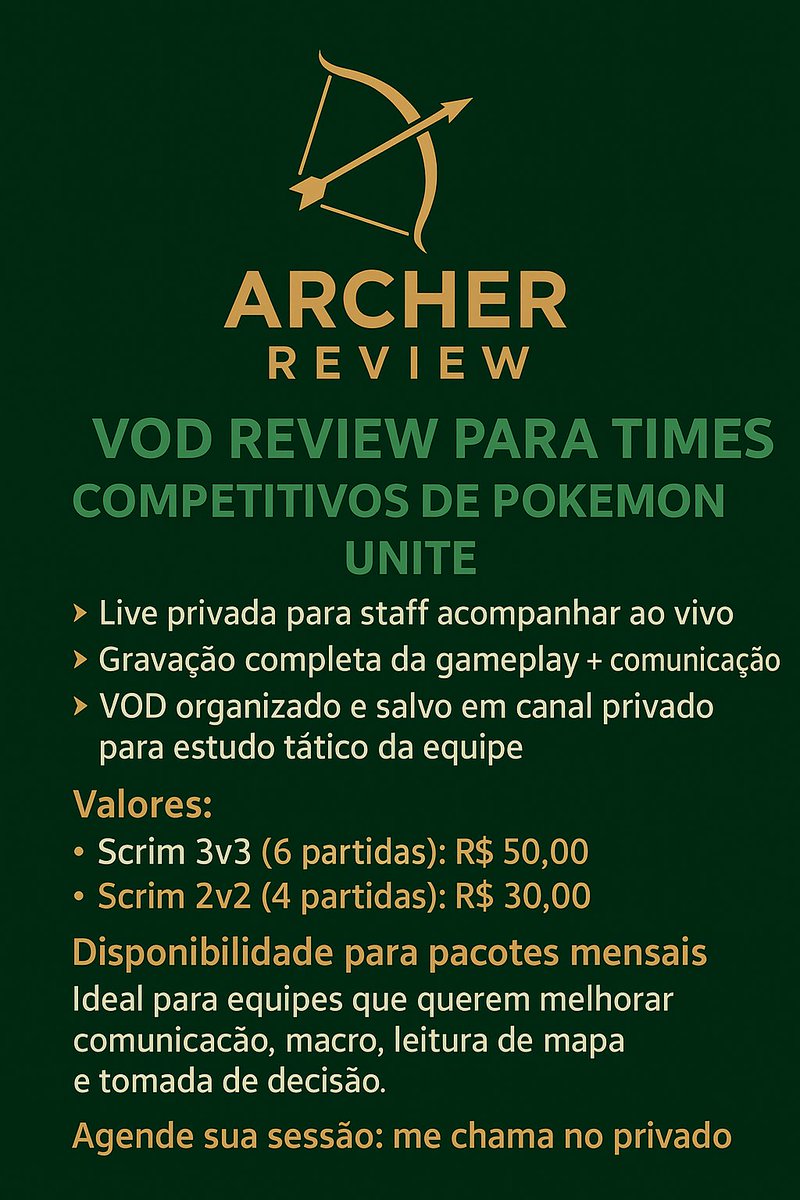LeandroDeciduey's tweet image. Fala pessoal, tudo certo?
Estou oferecendo um serviço de VOD Review profissional para scrims.

Se vocês estão treinando para campeonato ou querem melhorar macro/comunicação, isso acelera muito a evolução.

Tenho experiência com a Guariní e-sports e o Vasco e-sports.

Chama aí!