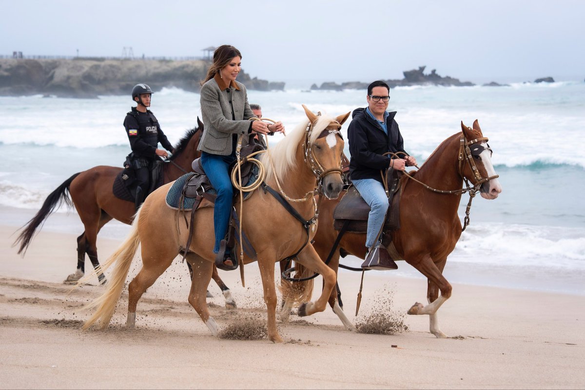 Ecuador has been an excellent partner to the U.S. in our work to stop illegal immigration, drug trafficking, and smugglers on land and on the seas.

It was wonderful to be back in this beautiful country—and even better to see it on horseback! President Noboa and First Lady of