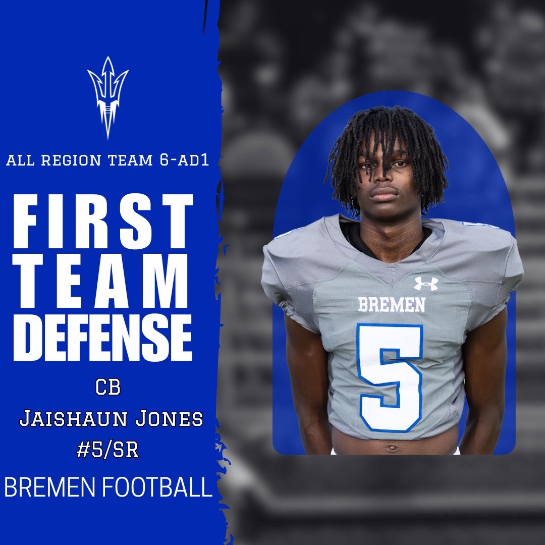 Blessed to be named First Team All Region CB ❗️<a href="/GATABHSdevils/">Bremen Football</a> <a href="/WGASportsNation/">West Georgia Sports-Nation</a> <a href="/RecruitGeorgia/">Recruit Georgia</a> <a href="/kcspilly/">Kevin Spillane</a> <a href="/CoachHennes/">Tyler Hennes</a> <a href="/makai_terry/">Coach Makai Terry</a> <a href="/NwGaFootball/">NwGa Football</a>