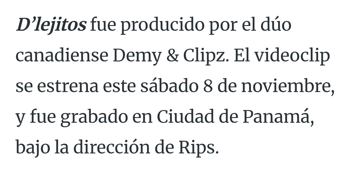 Edte sábado 8 de noviembre, se estrena el video de "D' LEJITOS" ❤️‍🔥