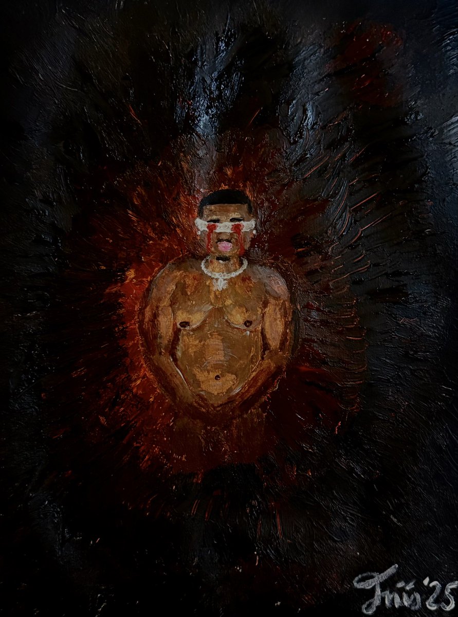 “Barter77” by Jasper Friis - acrylic on canvas paper