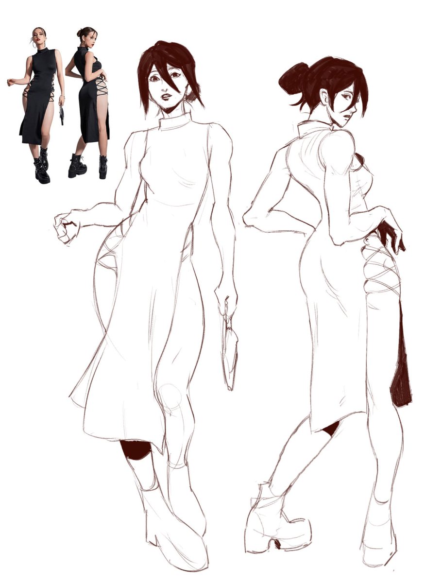 shidanasu's tweet image. It wasn't my intention to draw Reze here at first but I realized it would fit very well. If you guys want I can finish it!