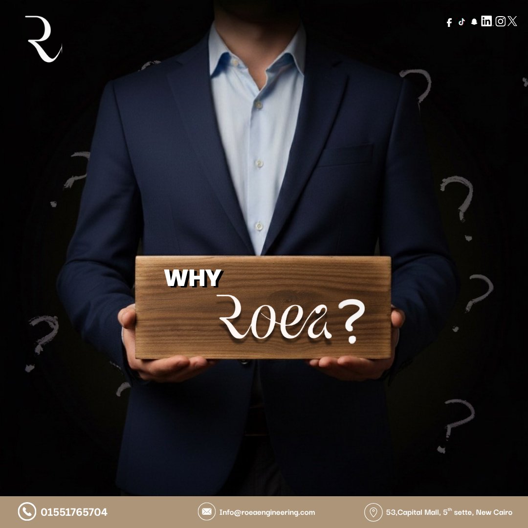 ROEA_eng's tweet image. ليه ROEA؟
لأننا بنشوف الهندسة كرؤية متكاملة تجمع الدقة والخبرة والذكاء.
اختار شريك يفكر معاك… مش مجرد ينفذ لك.

للتفاصيل:
📧 info@roeaengineering.com
📞 +966550652188 | +01551765704

#ROEA #SmartEngineering #EngineeringExcellence #Reality_Of_Engineering_Achievements #Innovation