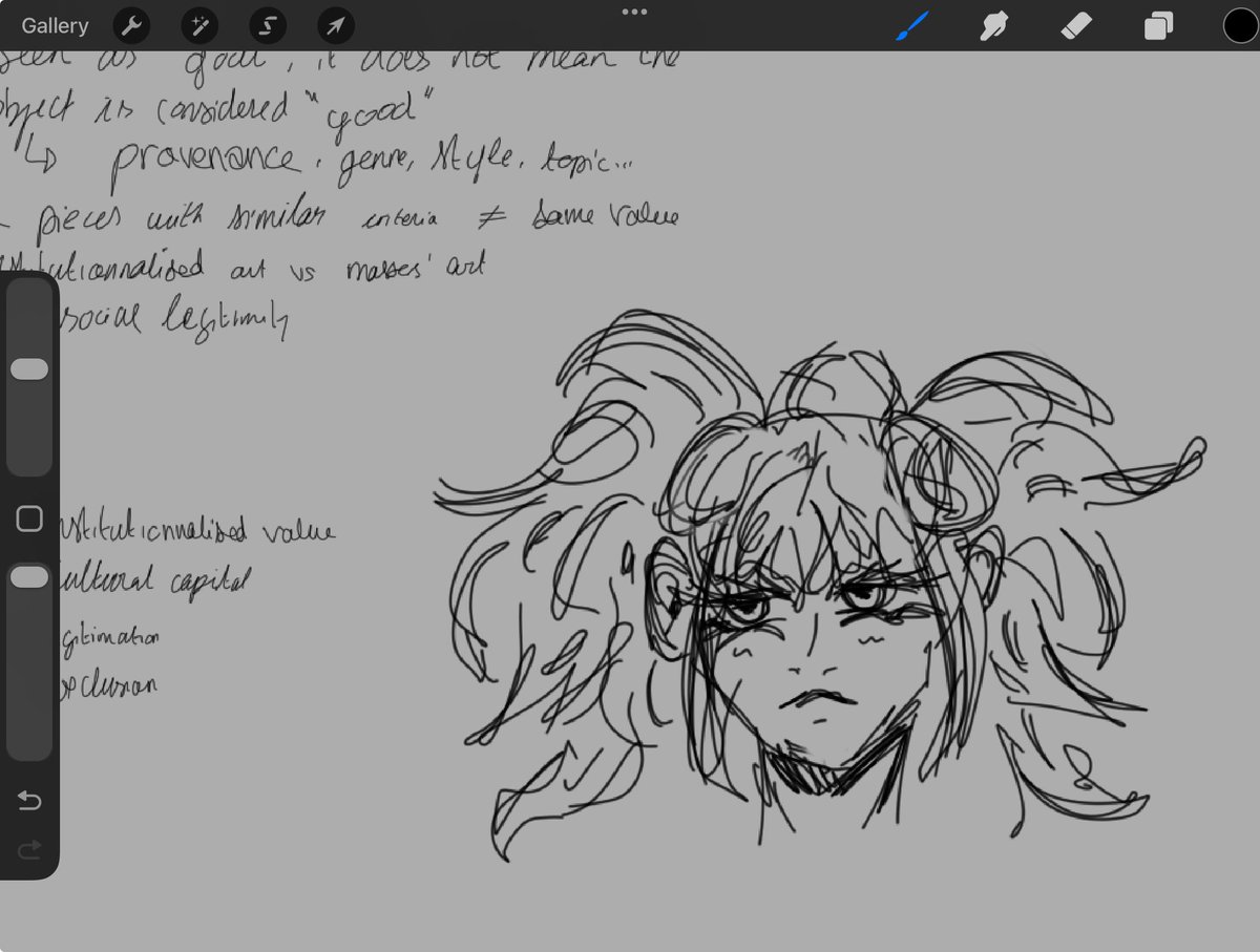 mlaytsta's tweet image. My gachioc in my school notes vs their first draft... Stupid ass