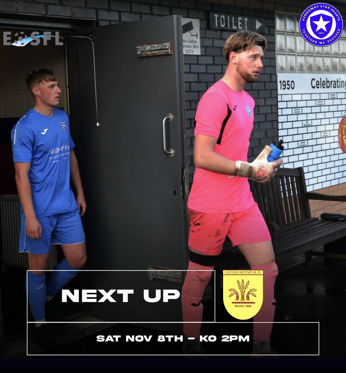 𝗠𝗔𝗧𝗖𝗛𝗗𝗔𝗬 𝟭𝟴

🆚️ Linton Hotspur
🗓 Saturday 8th November 
🏟 Treaton Park
🥇 EoS Second Division 
🕑 2:00pm
📸 Match Pics
🎥 KSHTV 

#KSH #KTID