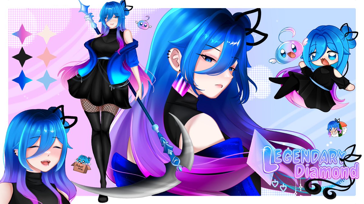 Hellow here
Il est temps pour moi de me présenter ☆

Je suis LD, une apprentie gardienne interdimentionnel qui protège un multivers. Mon but est de devenir aussi résistante qu’un diamant legendaire afin de devenir plus puissante que jamais

Nice to meet you ♡

#Vtuber #Vartist