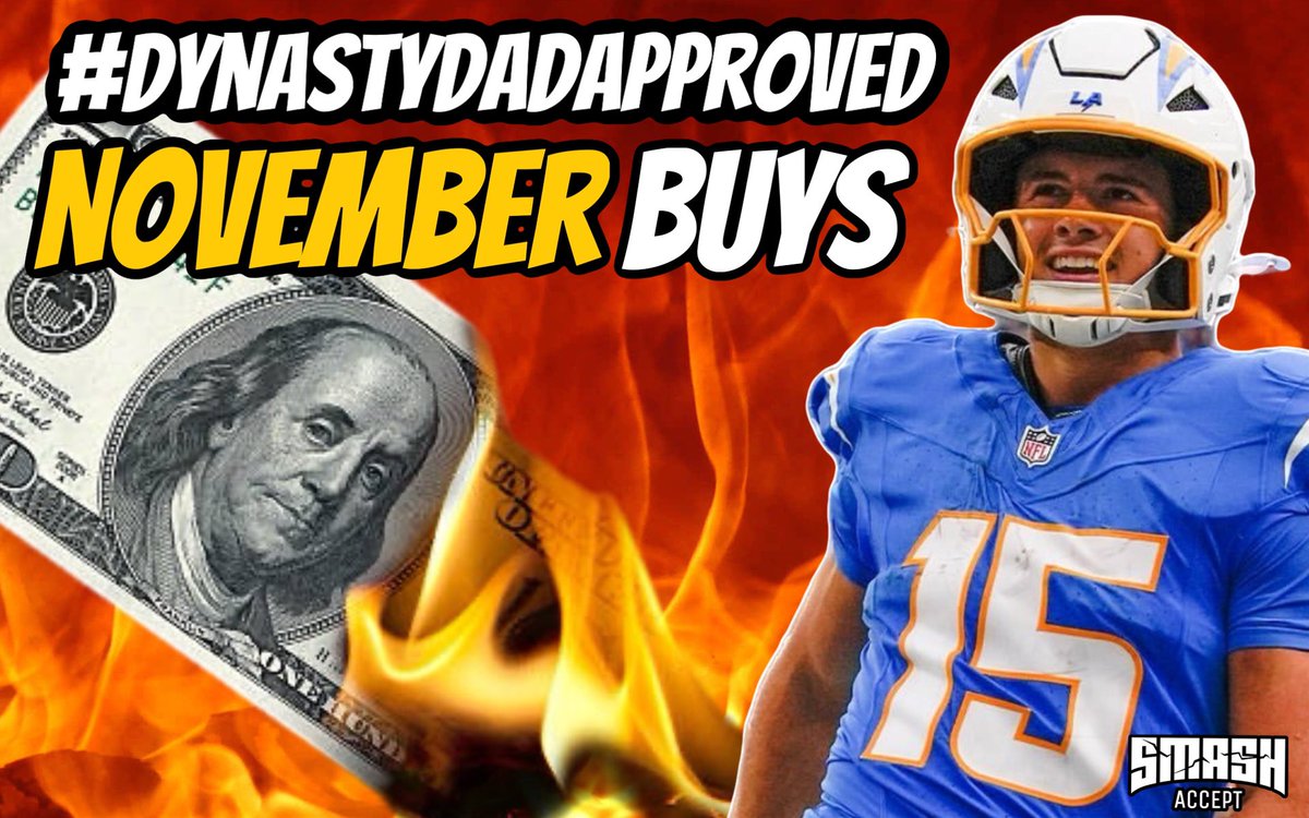 #DynastyDadApproved November Dynasty Buys (2026 SF Values)

#BoltUp
Rebuilding - Omarion Hampton 1.03
Contending - Ladd McConkey 1.02
Bargain Buy - Oronde Gadsden 1.06

🧵SF Equiv. Values for All Teams to Rebuild/Contend/Bargain Buys⬇️