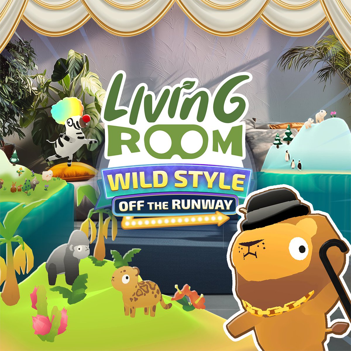 Strut your stuff with the NEW Living Room update 🎉

Our latest update adds tons of new adorable accessories for your favorite Living Room pet.

Check it out now and see you on the Runway! 🎩 ✨

#VRGaming #VR #MR #mixedreality #metaquest