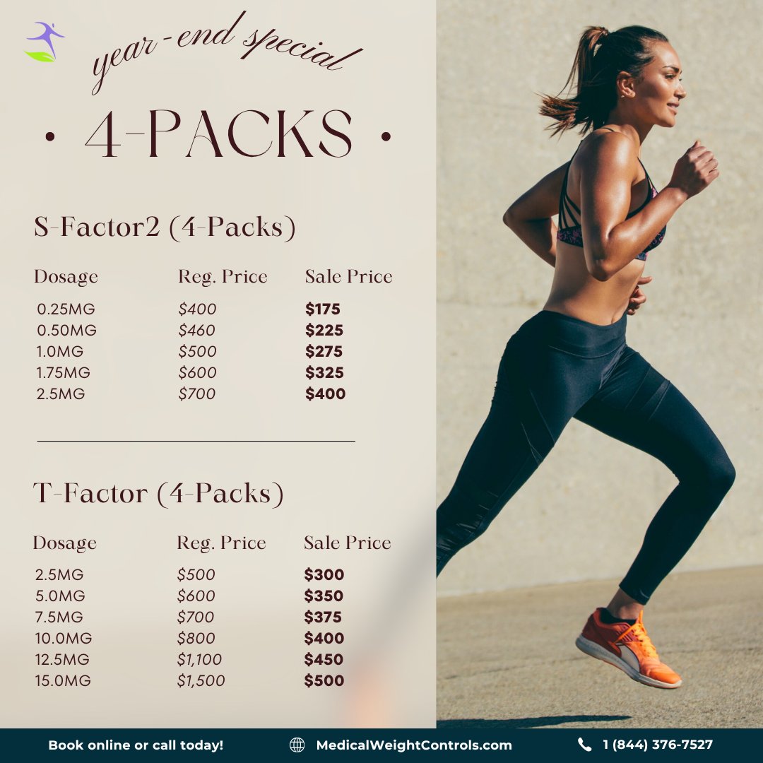 MWeightControls's tweet image. In light of the ongoing government shutdown, we’re extending a special offer on our S-Factor and T-Factor programs to support our patients during this time. 💛

This adjusted pricing will remain in effect through the end of this year.

📞 Call 1-844-376-7527 or visit…