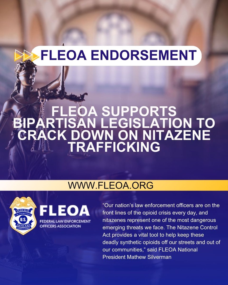Check out this press release about the Nitazene Control Act that featured a quote from our National President, Mathew Silverman! 

"By taking a class-wide approach, they are ensuring that traffickers can’t exploit chemical loopholes to evade prosecution. This proactive measure