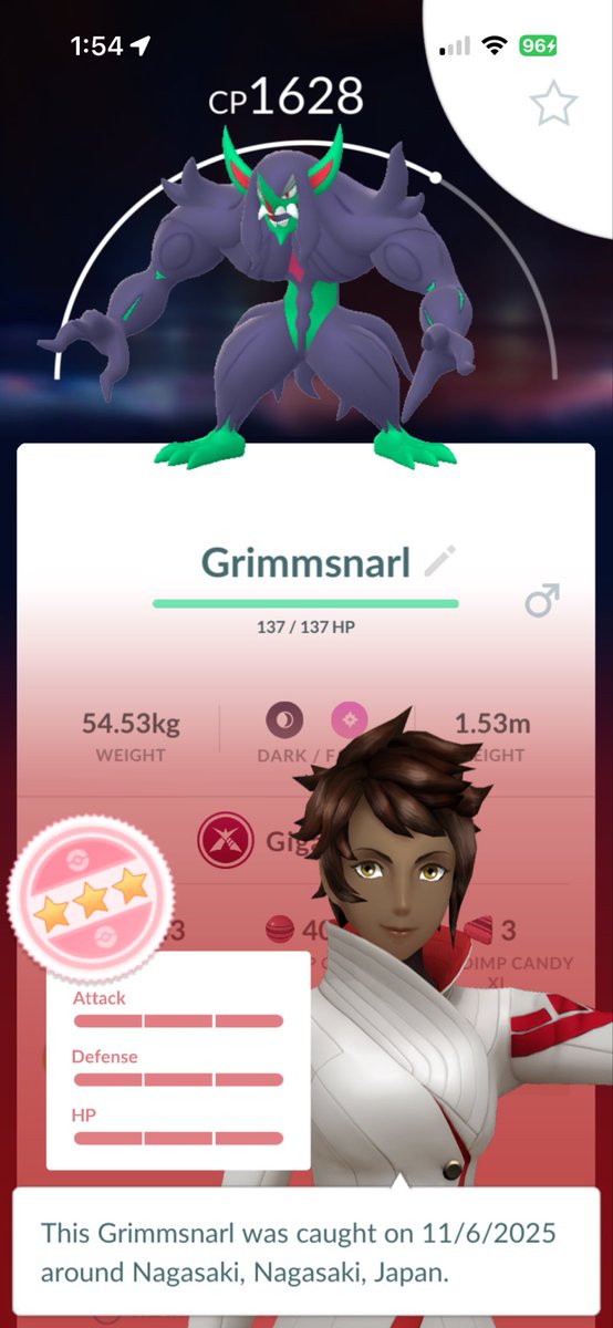 HOLY CRAP! First battle!
#PokemonGo #Gigantamax #Grimmsnarl #Hundo