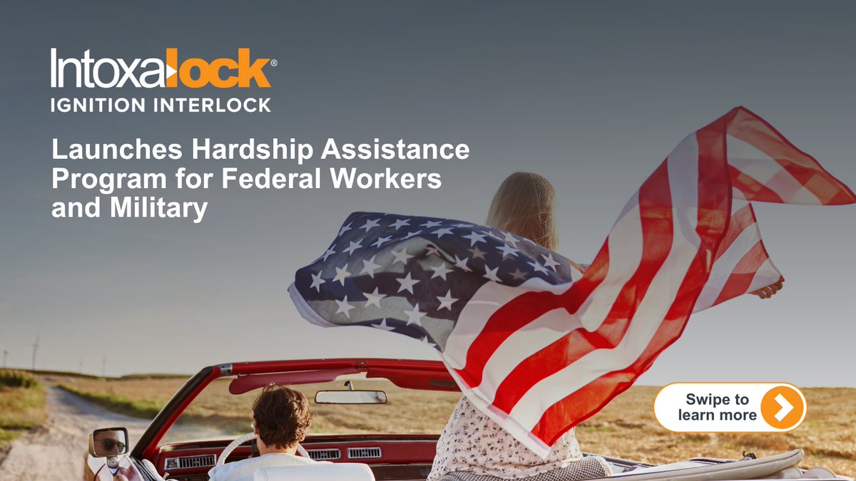Intoxalock's tweet image. In response to the government shutdown, we&apos;re offering temporary payment relief to IID customers affected by delayed pay. Stay compliant, stress less. To apply: Email govrelief@intoxalock.com with your Customer ID. Full press release: bit.ly/3Jo1JPz.