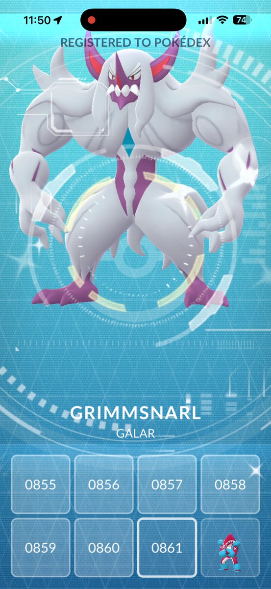 stark_hornstein's tweet photo. OMFG!!!  FIRST ENCOUNTER CHECK ON SHINY✨GMAX GRIMMSNARL!!!  THANK YOU SO MUCH!!! @ItsFleeceKing https://t.co/ZzRqSQT227