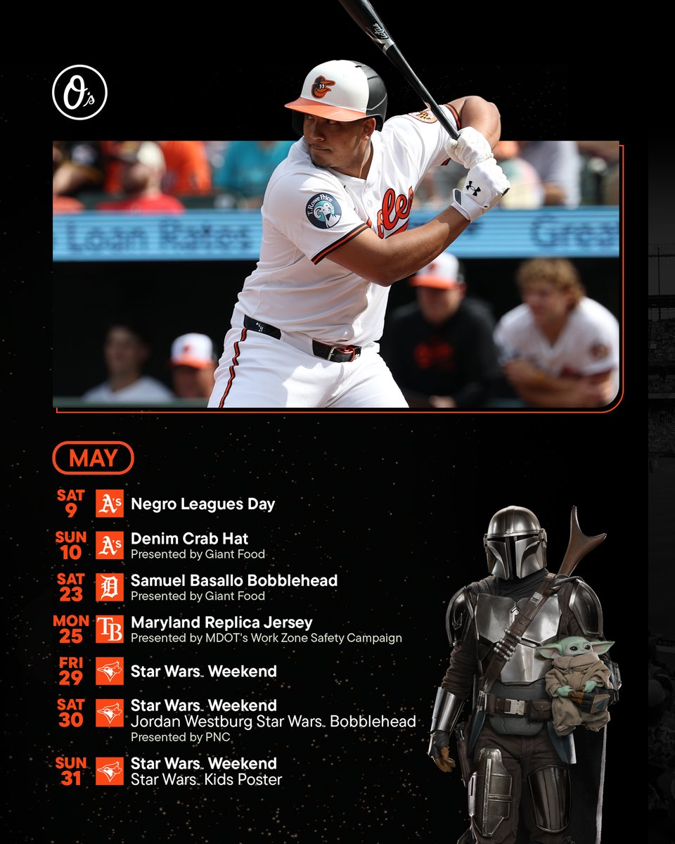 Orioles's tweet photo. Without further ado, 2026 PROMO ITEMS!!

For more information, visit https://t.co/6I3pbIUJHt https://t.co/KQGB8LzxBO