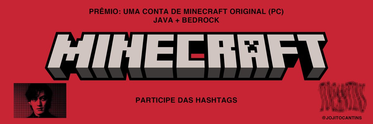🚨 LEVANTEM AS TAGS PRO JOJI  🚨

Valendo 1 Minecraft Java e Bedrock

Regras:
- Dar RT e curtir este Tweet.
- Mandar a maior quantidade de tweets com as hashtags:
#Joji #PITW #JOJIMIJAO
- Marcar 1 amigo
- Entrar no Discord da página:
discord.gg/pZY9KqrE32

Resultado dia 07/11