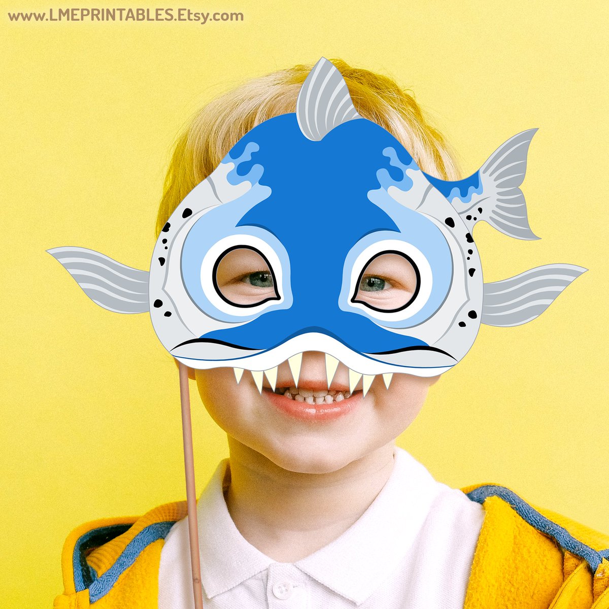 lmeprintables's tweet image. Barracuda Fish Mask Printable Halloween Costume Pool Party Favor Activity Piranha Sea Sturgeon Animal School Play Shark Carnival Kid Adult etsy.me/4oOXA60 via @Etsy #barracudamask #barracudacostume #fishmask #piranhamask #schoolfarmactivity #diymasks #animalmasks #masks
