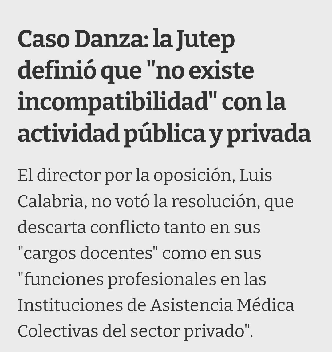 Pagaba 1 peso.!
Que la #Jutep hace el informe poe #ASSE a la medida del requerimiento político de turno.
Hoy más que nunca "lo político por encima de lo jurídico"
Cuando un director del <a href="/Frente_Amplio/">Frente Amplio</a> voto con responsabilidad jurídica por tema ANTEL ARENA lo sacaron volando.