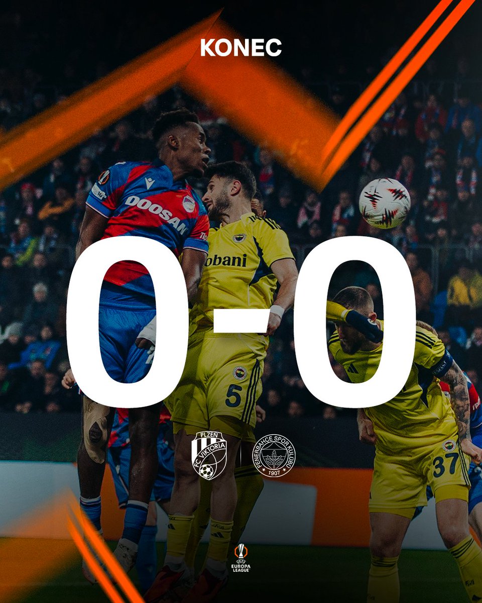 PAS DE VAINQUEUR À PLZEŇ ! 🤝

Bon match du Viktoria qui a été meilleur mais a manqué de réalisme.

Le Hyský ball commence à bien se mettre en place et la prestation collective aujourd'hui en témoigne.

Il y a quelque chose à faire dans cette Europa League. 🙏