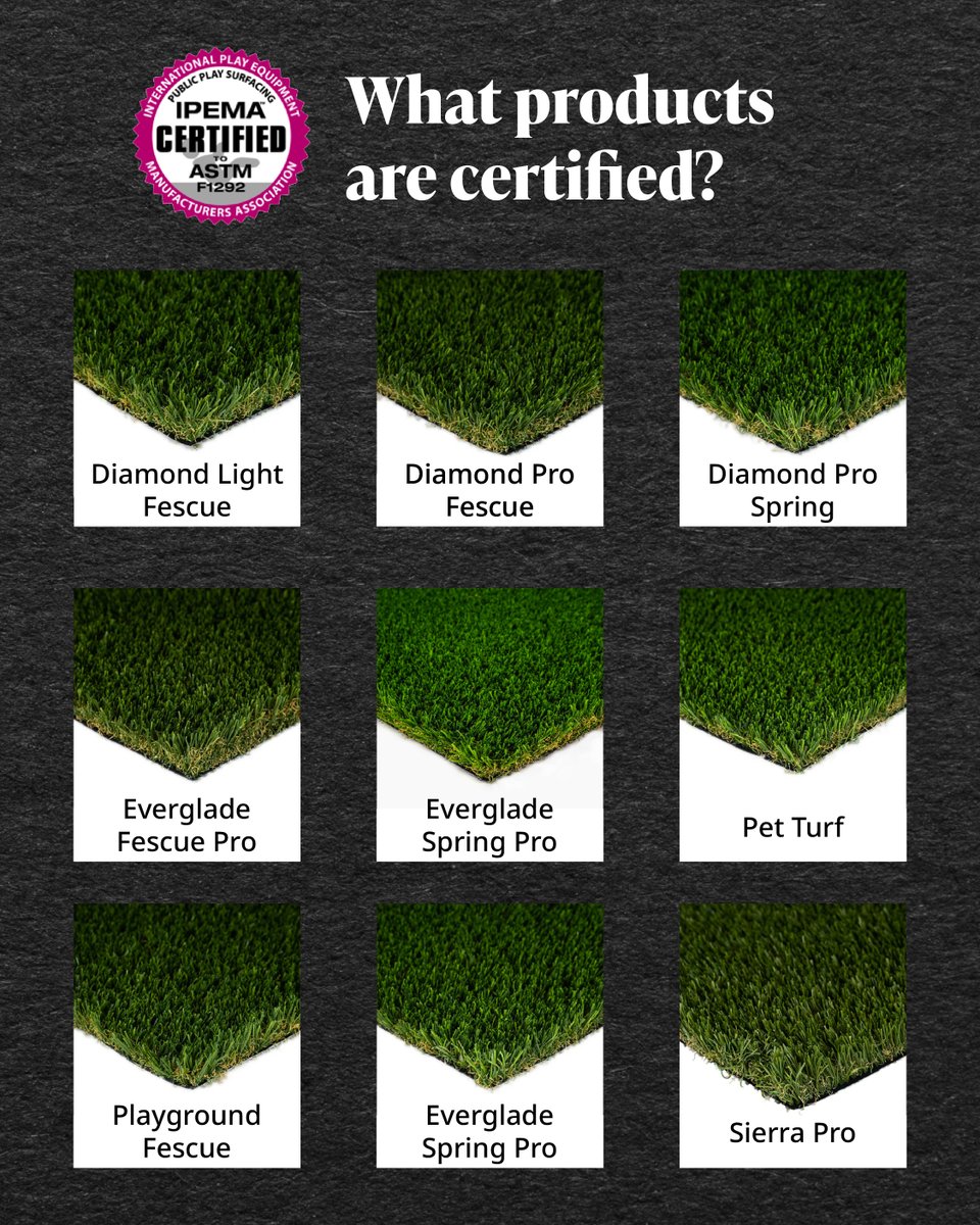 Safety + performance you can trust!

SGW’s IPEMA-certified TigerTurf meets ASTM F1292 for proper shock absorption and reduced head injury risk — giving you safer, longer-lasting playground installs.

Made by TenCate, exclusively distributed by SGW. Install with confidence.