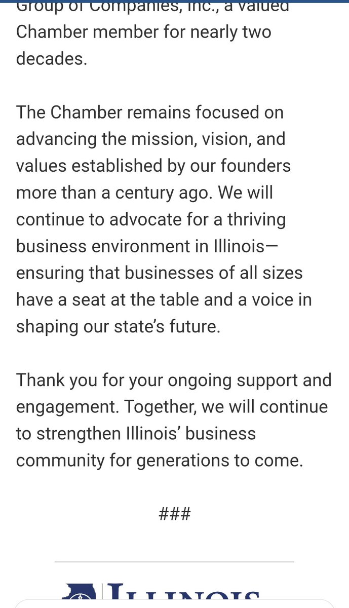 LouSandoval_10's tweet image. As I close this chapter as President &amp;amp; CEO of the Illinois Chamber of Commerce, I do so with deep gratitude and pride in what we’ve accomplished.

In two years, we restored the Chamber’s statewide agency, re-energized its Chicago voice, and renewed a pro-growth, pro-business,…