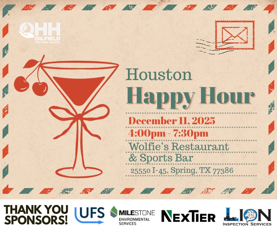 Hey Houston, come celebrate summer with us and meet your fellow OHH members on Thursday, December 11 at Wolfie's Restaurant and Sports Bar. 🥂 Plus, this event is FREE to attend.

Register now to secure your spot ▶️loom.ly/OE0uEyY