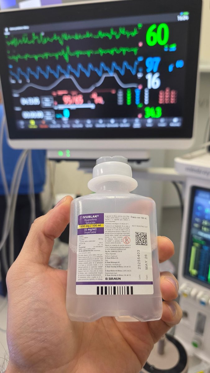DrPokeAnestesia's tweet image. Te quiero mucho Ibuprofeno IV ❤️🙊