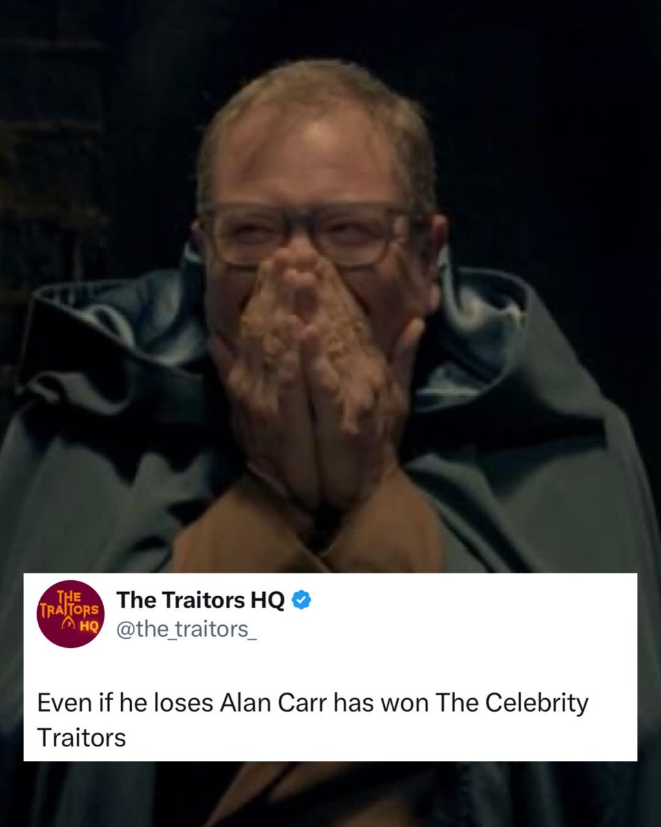 I am so happy Alan won #celebritytraitorsUK! My winner!