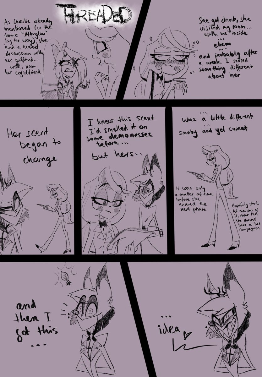 🪡THREADED✨part 2✨

Let the game begin 😗😗😗

#alastorxcharlie #charlastor #radiobelle #HazbinHotelAlastor #musicalshipping
#аластор #чарли #HazbinHotelCharlie
#чарластор #잘래스터 #royalradio

Previous: x.com/yunakixxx/stat…