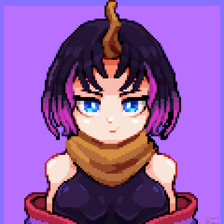 luke_1z's tweet image. Dragon 🐉
 #misskobayashisdragonmaid #pixelart #pfp