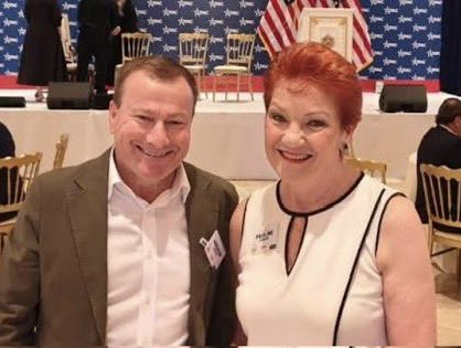 “LET THEM EAT CAKE!”

Professional grifter and charlatan Pauline Hanson, continues to gallivant around Mar-a-Lago &amp; USA on taxpayers money. 

“I loike Donald Trump” Hanson was heard saying at the lavish event, whilst sipping on vintage Bollinger with buddy Gina Rinehart. 
#auspol