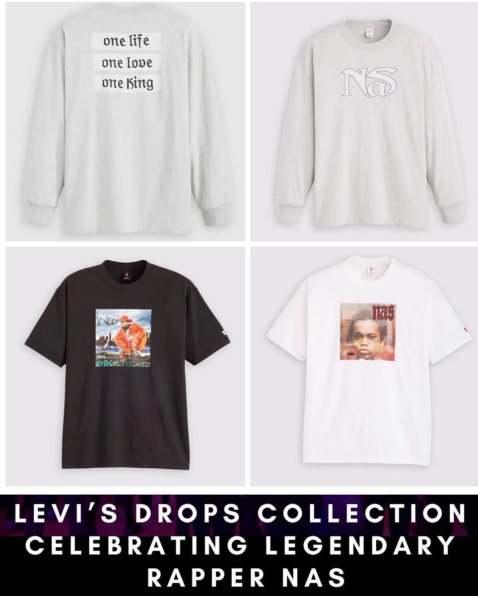 Levi's has released a collection of merchandise celebrating rapper