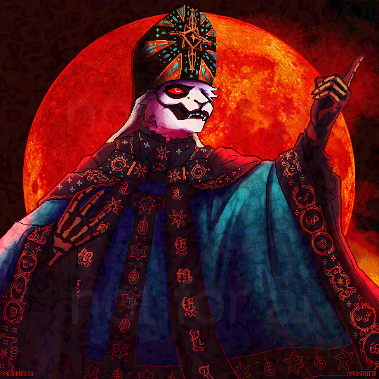 finished redraw of ghost's hunter's moon cover!