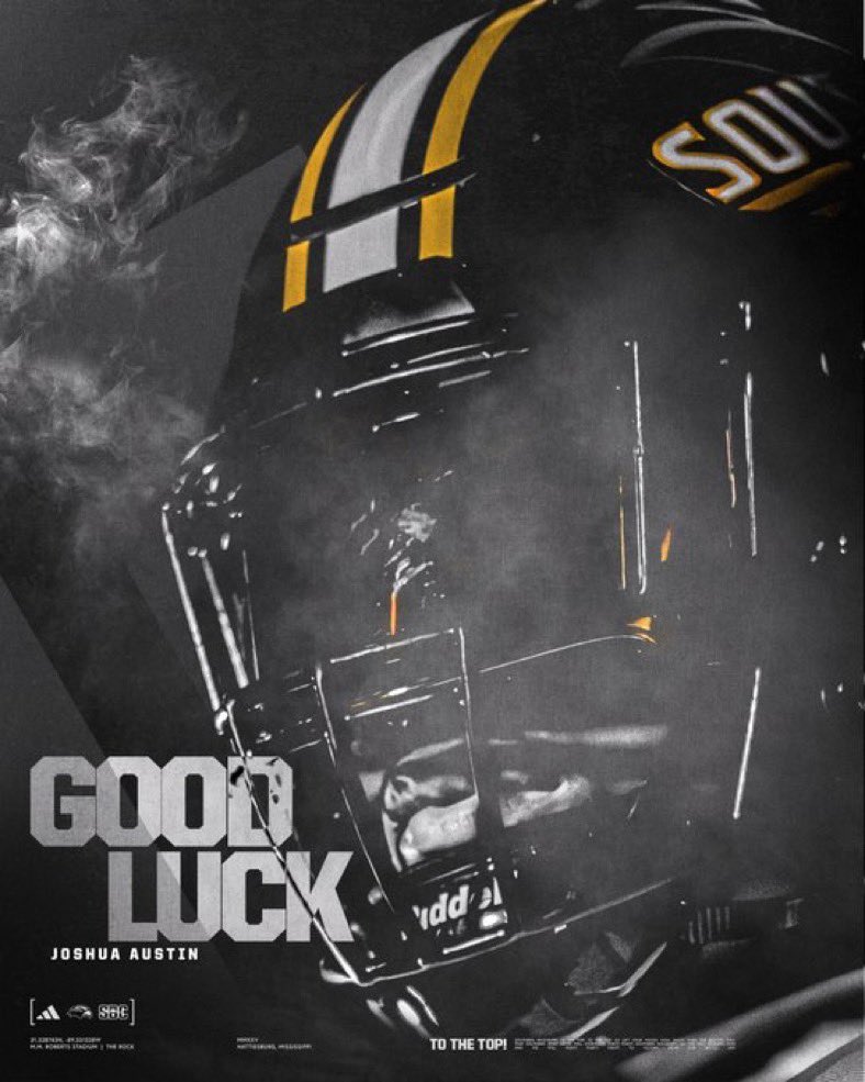 JoshuaAustin56's tweet image. Appreciate the love from @CoachHuff and @SouthernMissFB 

TO THE TOP!

@WeissFootball @Coach_Hill2 @_CoachRoss @CoachSCoughlin @CoachGibbs_ @CoachJoeBolden @Reed5G  @9ine0Elite @dfwprepsports @JScruggs247

#RecruitWeiss | #NewWeissOrder