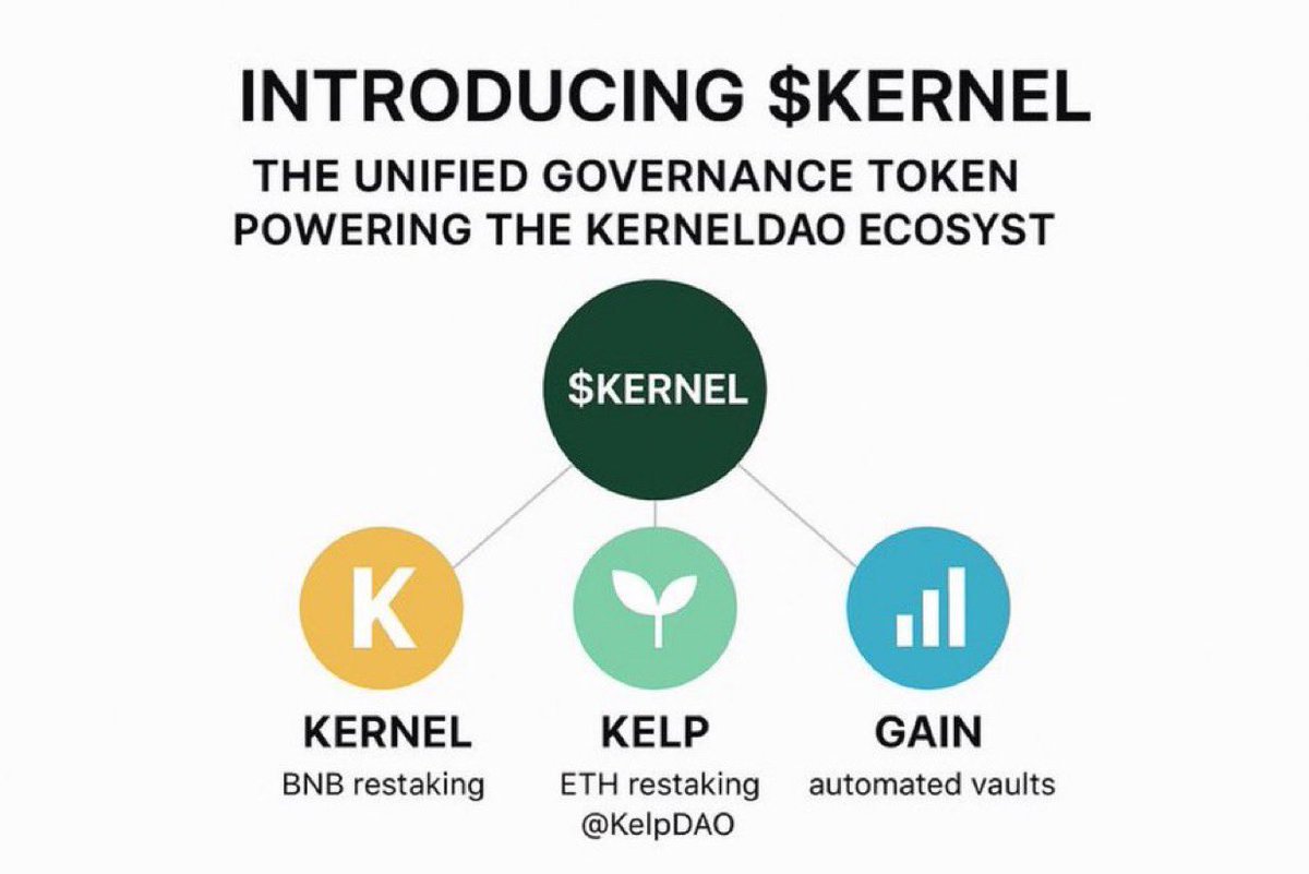 Engr_Shazzy's tweet image. 🚀 Introducing $KERNEL – the unified governance token powering the entire KernelDAO ecosystem 🌱
From Kelp LRT to Kernel Restaking Infrastructure and Gain, $KERNEL is at the center of security, governance, and growth. Let’s dive in 🧵
#KernelDAO #KERNEL #DeFi #Restaking #Web3