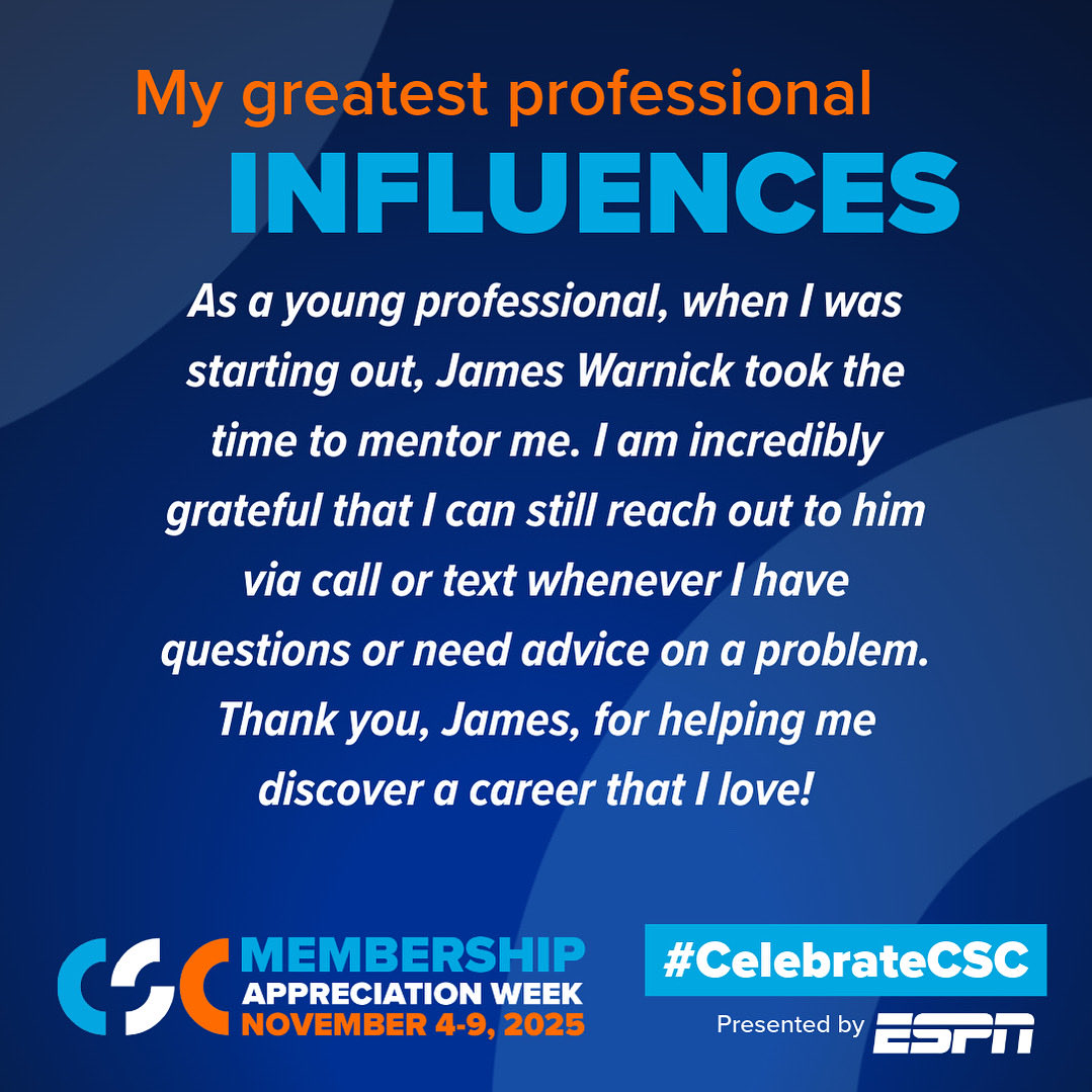 So grateful for the mentorship and friendship of <a href="/James_Warnick/">James Warnick</a>! <a href="/UCFKnights/">UCF Knights 🌴</a> are lucky to have him. 
#Celebratecsc