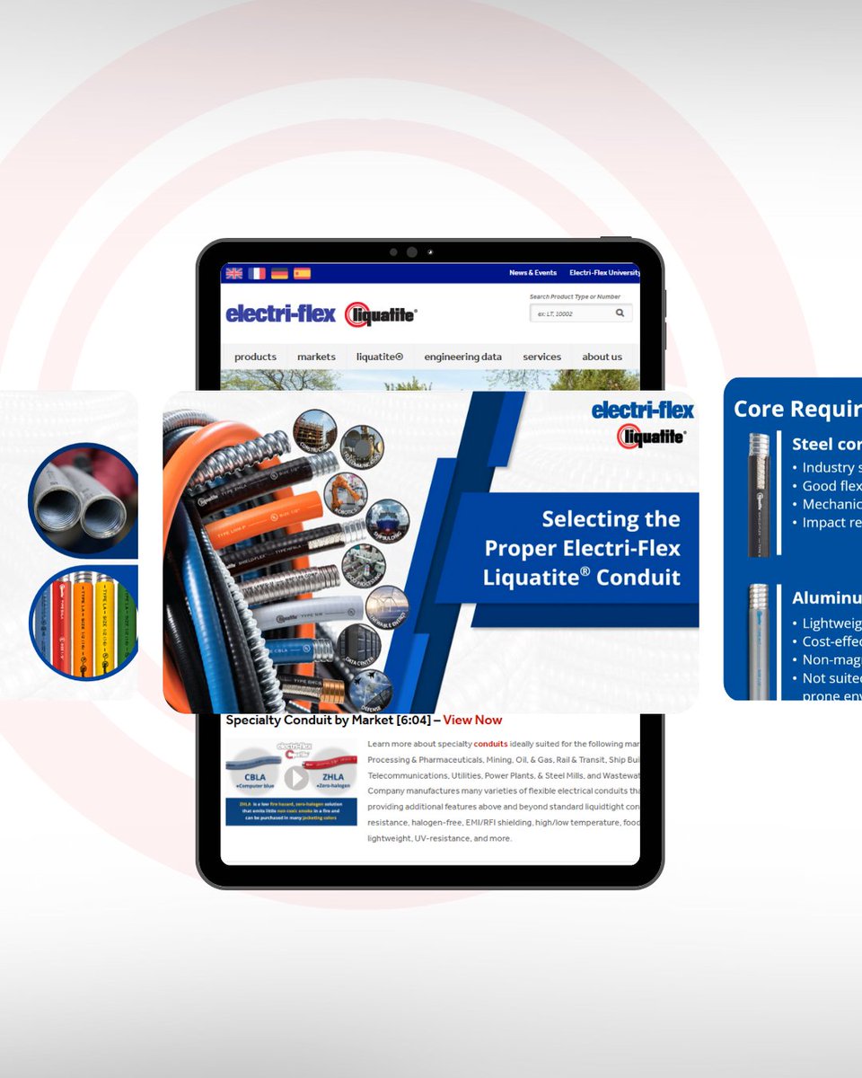 Dive into the Liquatite® flexible electrical conduit design, jacketing, and core materials, and learn how to choose the right conduit for high-performance installations. Available through AD/IMARK (IESD), powered by Bluevolt, as an interactive course or at hubs.li/Q03S6lvC0