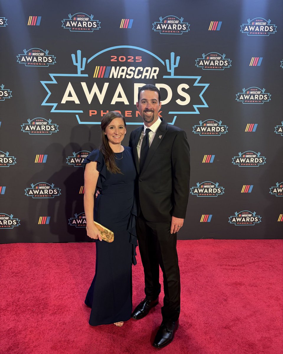 CoachClaborn's tweet photo. WOW, what a week! On Sunday, our 5 Team (Kyle Larson) won the NASCAR Cup Series Championship!! For my non NASCAR friends, that’s the equivalent of winning the Super Bowl or the World Series (Go Dodgers). After the win, Mr. H flew our wives out to experience the banquet with us.🏆 https://t.co/OR4eyYp6t7