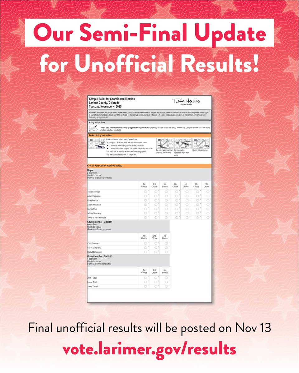 Larimer County Elections tweet media