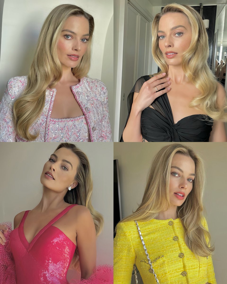 obsessed with the margot robbie getting ready pics <𝟹